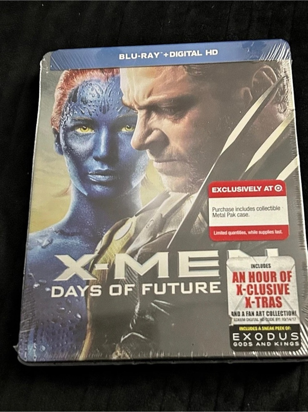 X-Men Days of Future Past Blu-ray Target Exclusive MetalPak Steelbook New Sealed